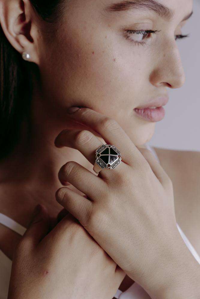 Ring Rhombus - Alebrije Huichol Mexican Folk art magiamexica.com