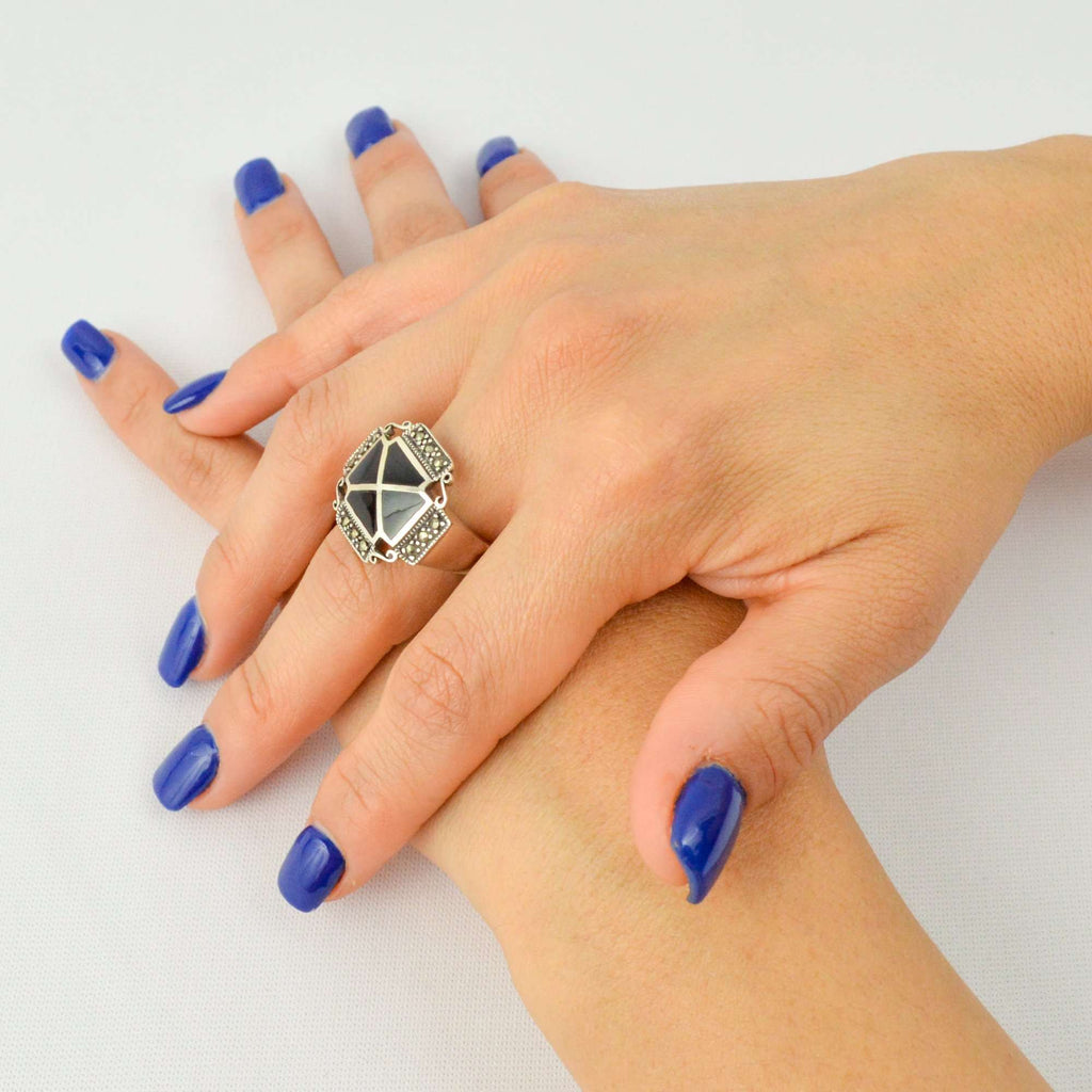 Ring Rhombus - Alebrije Huichol Mexican Folk art magiamexica.com