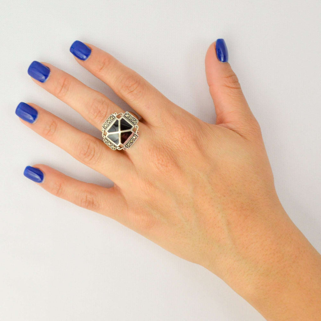 Ring Rhombus - Alebrije Huichol Mexican Folk art magiamexica.com