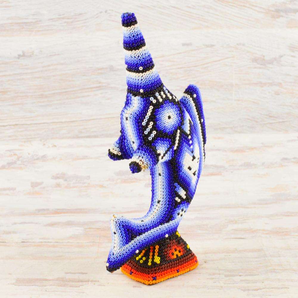 Sailfish Huichol Art - Alebrije Huichol Mexican Folk art magiamexica.com