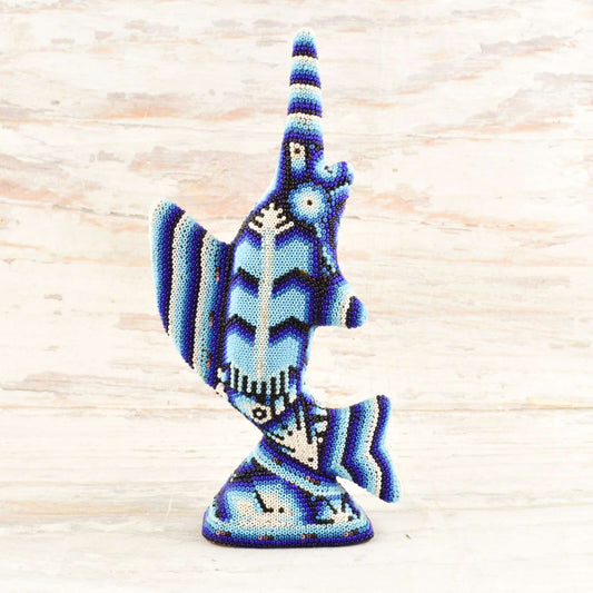 Sailfish Huichol Art - Alebrije Huichol Mexican Folk art magiamexica.com