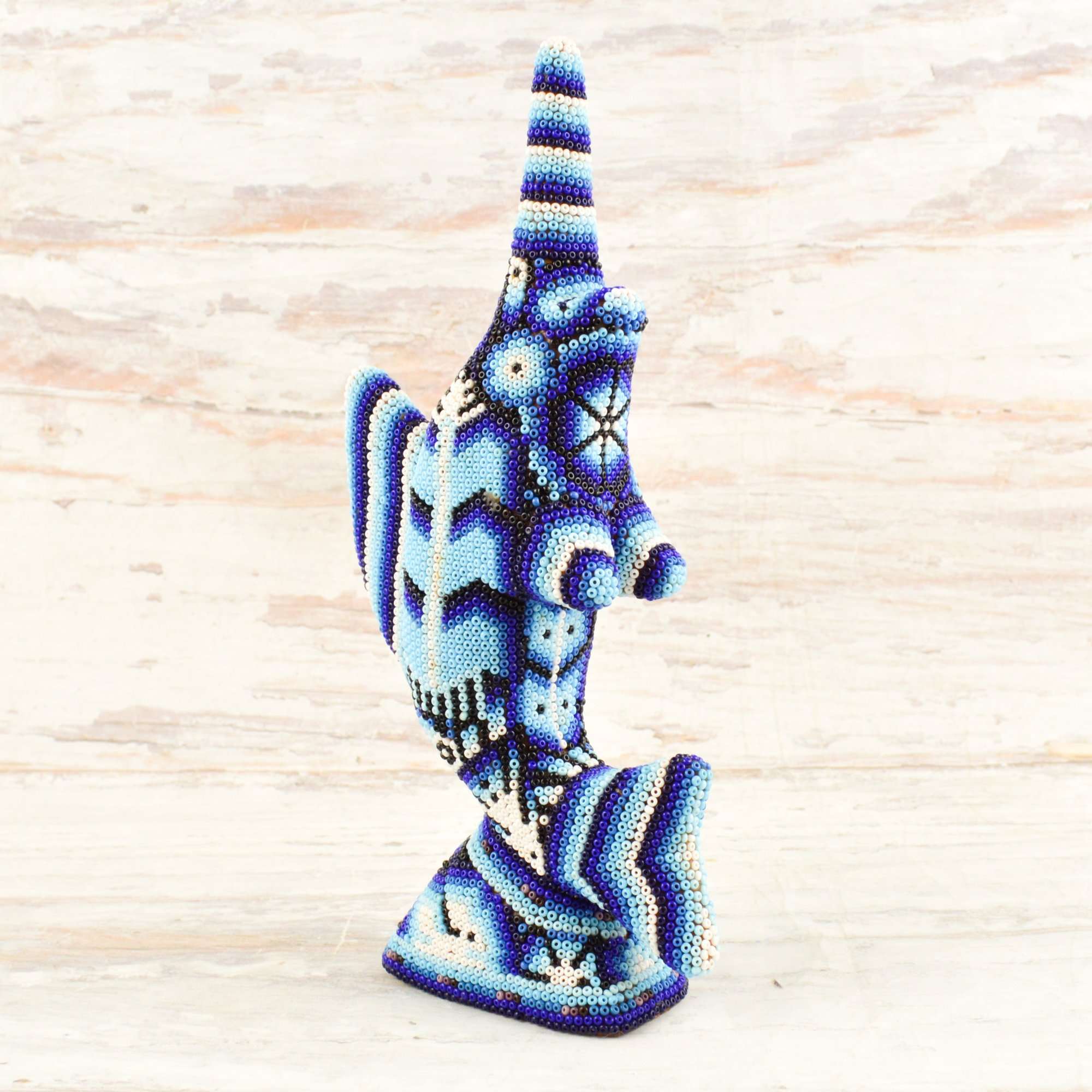 Sailfish Huichol Art - Alebrije Huichol Mexican Folk art magiamexica.com