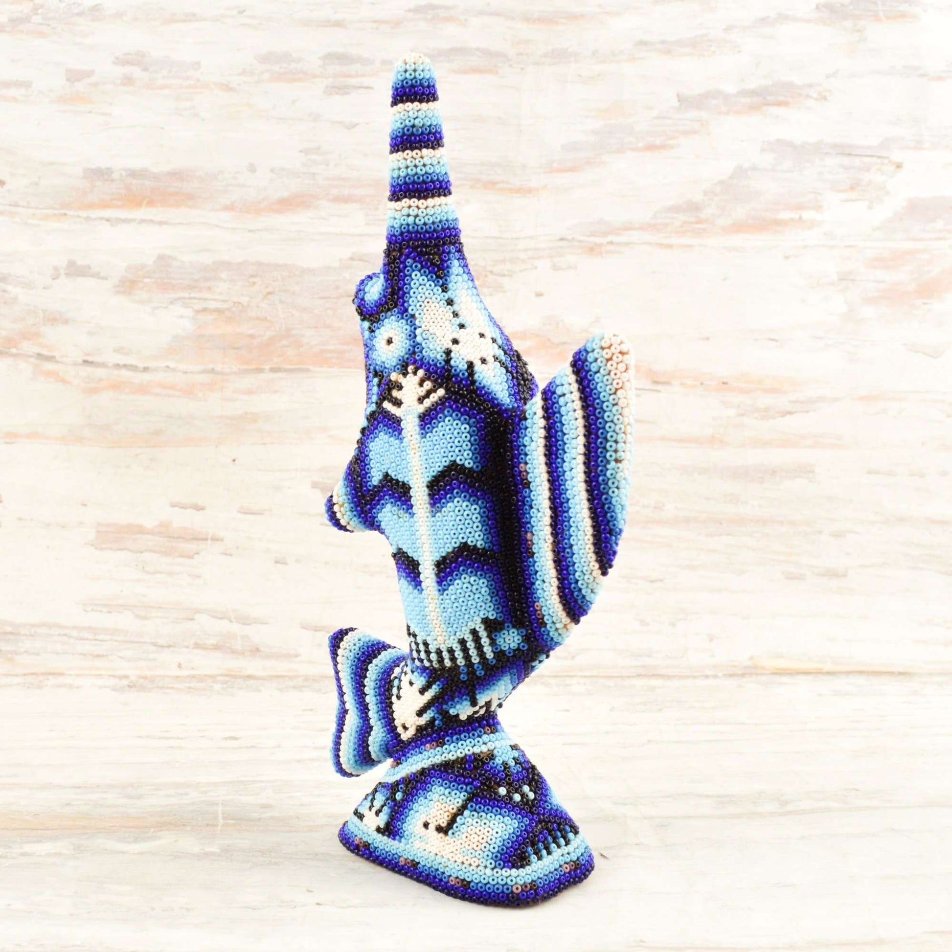 Sailfish Huichol Art - Alebrije Huichol Mexican Folk art magiamexica.com