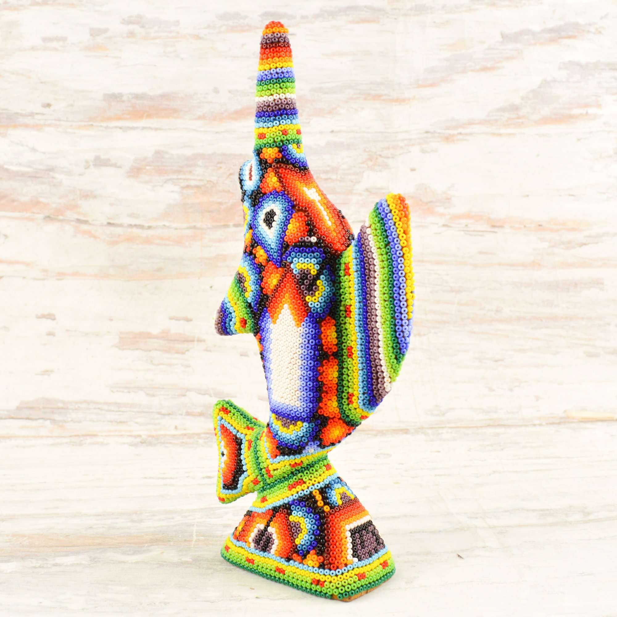 Sailfish Huichol Art - Alebrije Huichol Mexican Folk art magiamexica.com