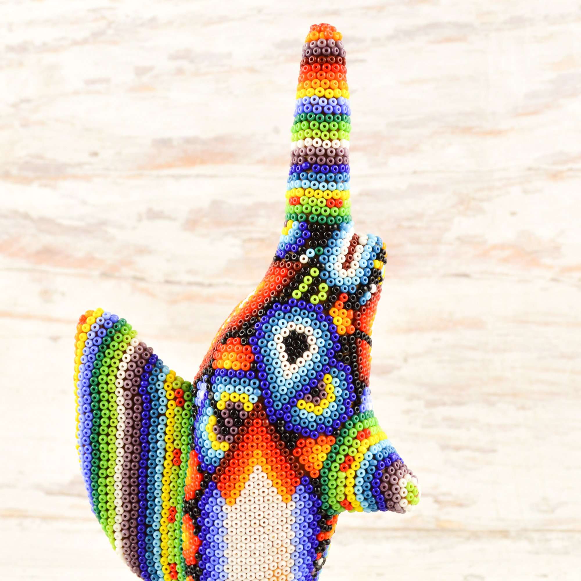 Sailfish Huichol Art - Alebrije Huichol Mexican Folk art magiamexica.com