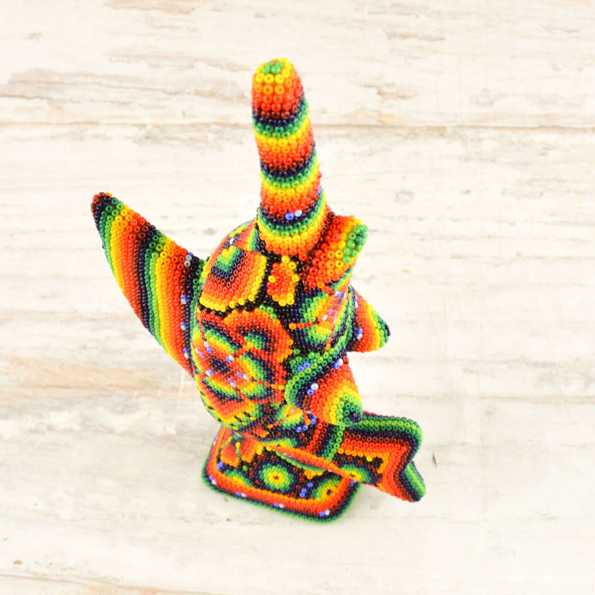 Sailfish Huichol Art - Alebrije Huichol Mexican Folk art magiamexica.com