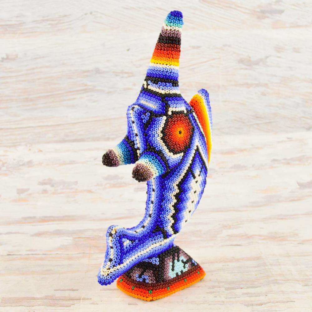 Sailfish Huichol Art - Alebrije Huichol Mexican Folk art magiamexica.com