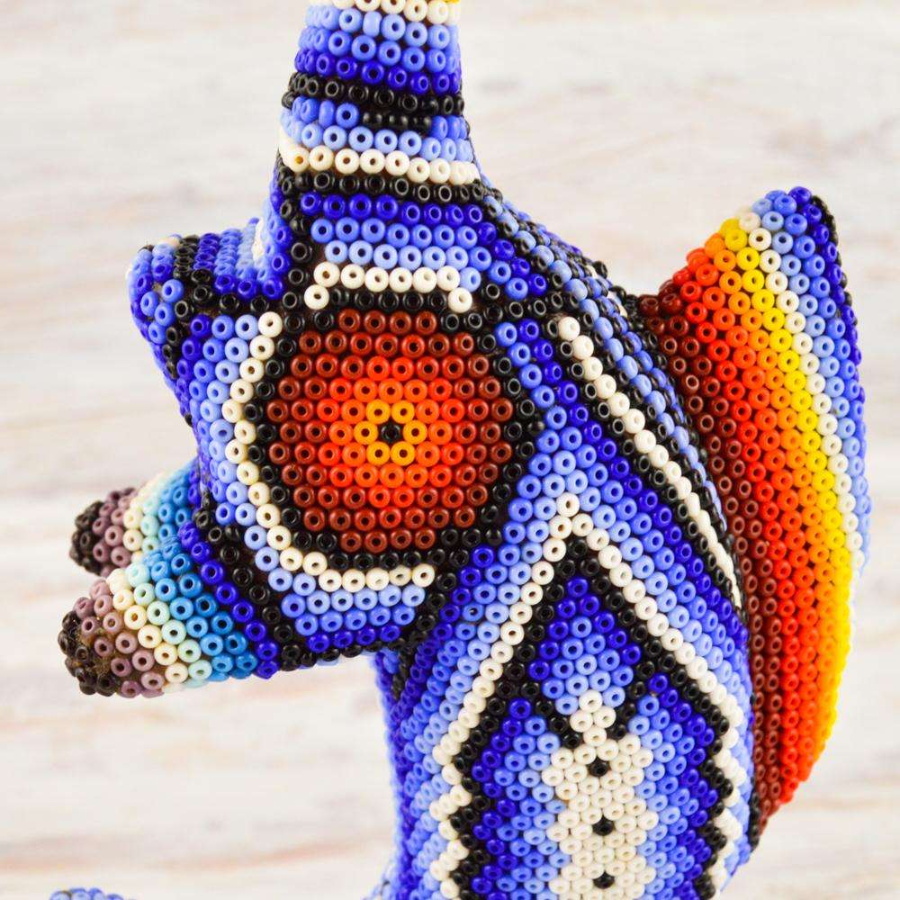 Sailfish Huichol Art - Alebrije Huichol Mexican Folk art magiamexica.com
