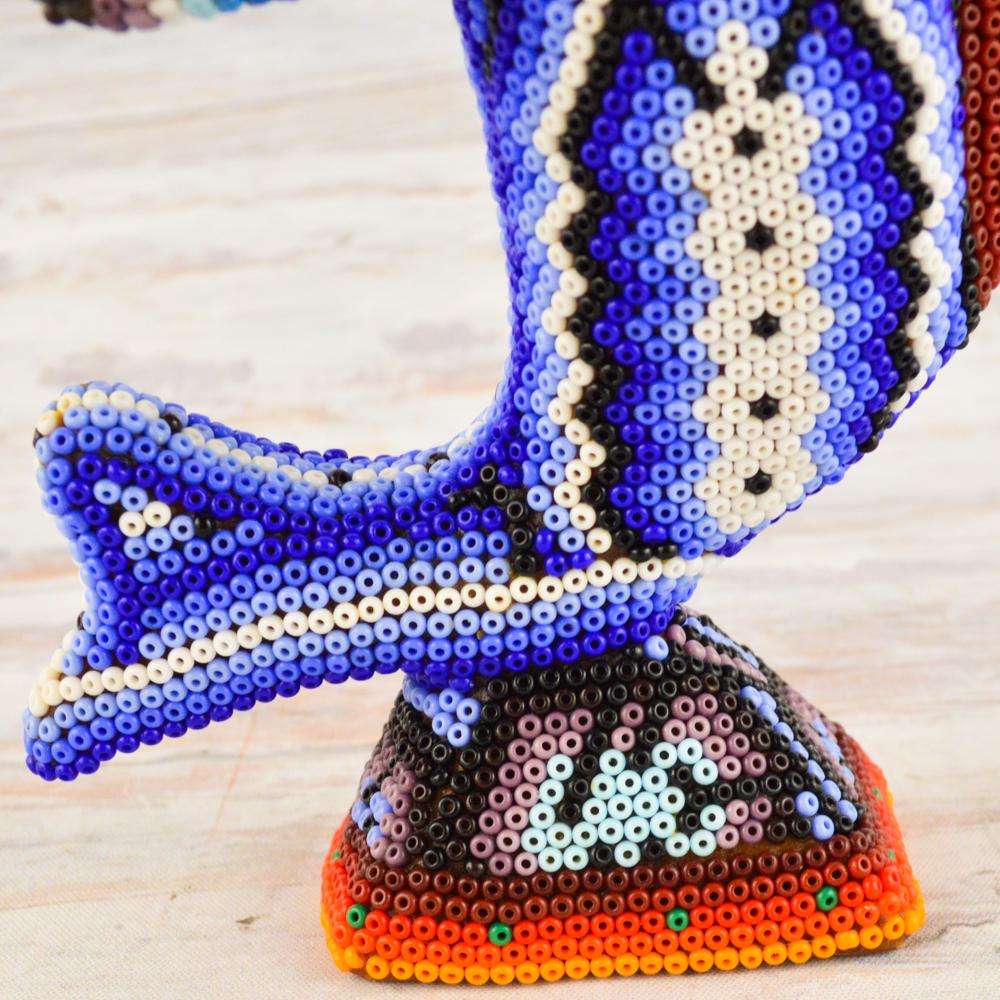Sailfish Huichol Art - Alebrije Huichol Mexican Folk art magiamexica.com