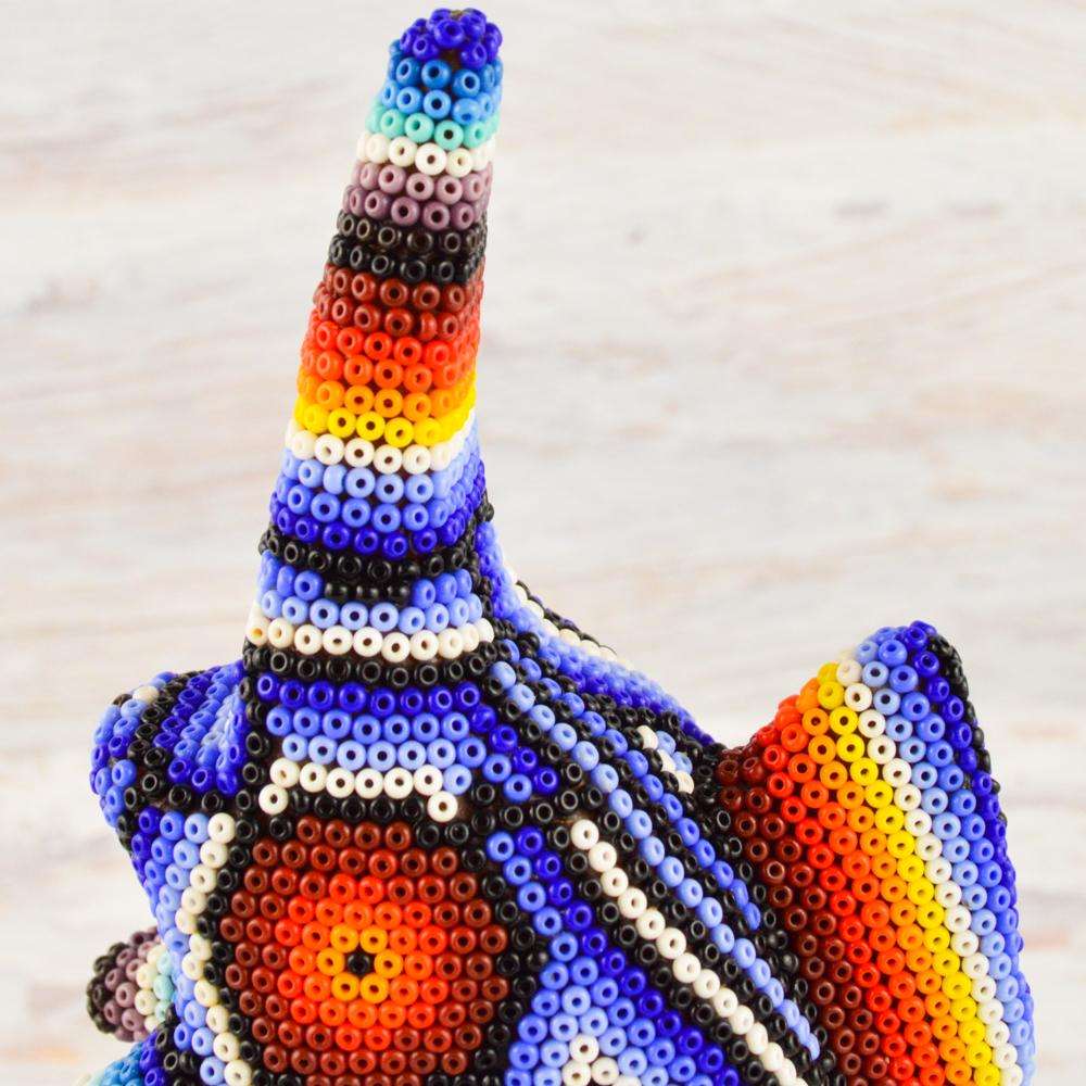 Sailfish Huichol Art - Alebrije Huichol Mexican Folk art magiamexica.com