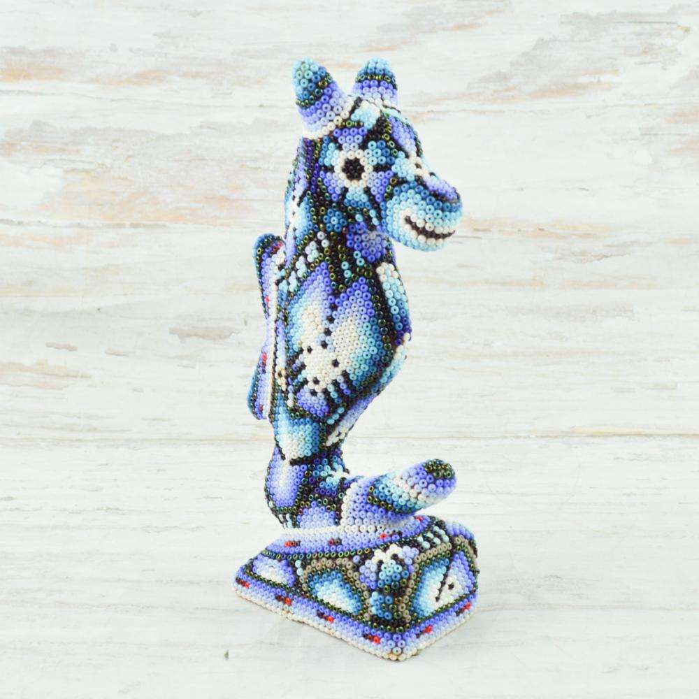 Seahorse Huichol Art - Alebrije Huichol Mexican Folk art magiamexica.com