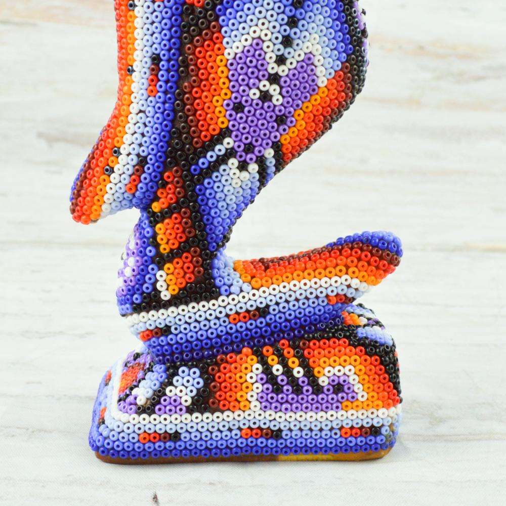 Seahorse Huichol Art - Alebrije Huichol Mexican Folk art magiamexica.com