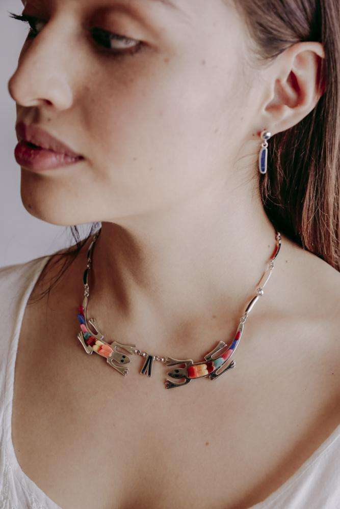 Set Iguanas - Alebrije Huichol Mexican Folk art magiamexica.com