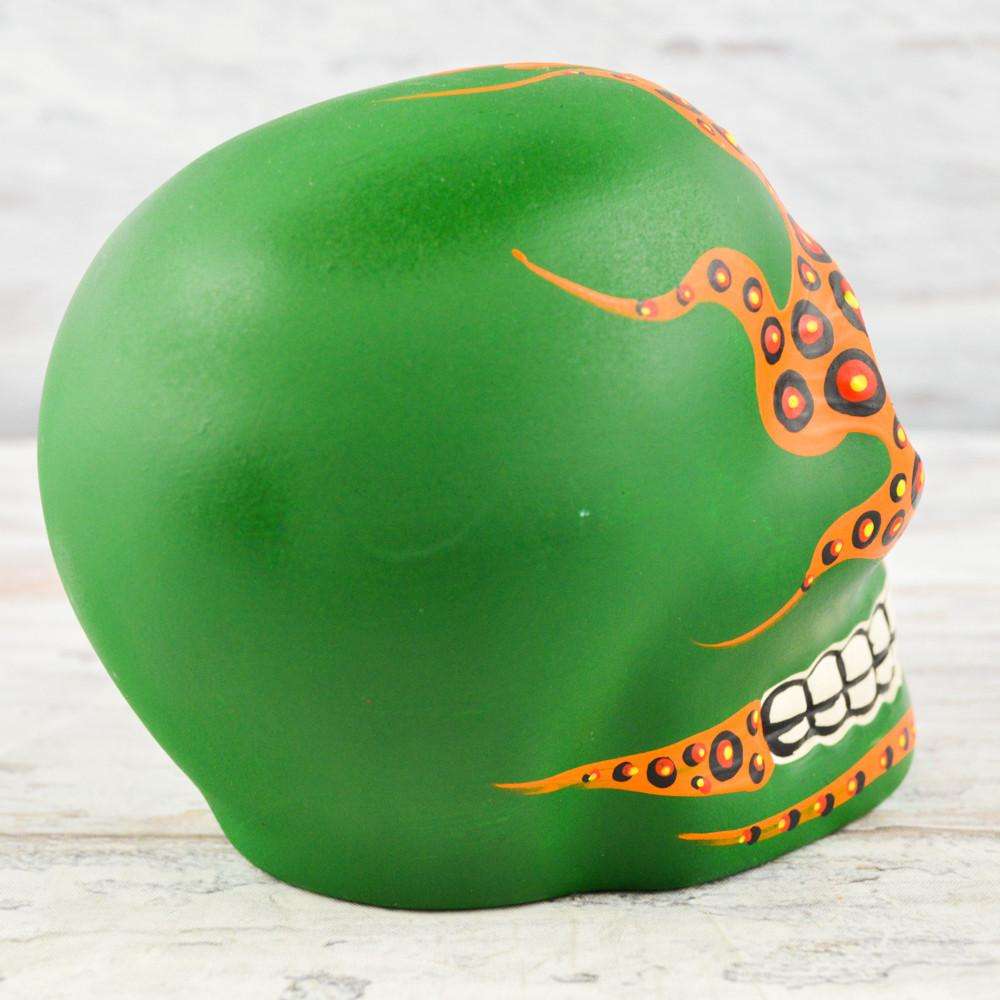 Skull Day of the Dead - Alebrije Huichol Mexican Folk art magiamexica.com