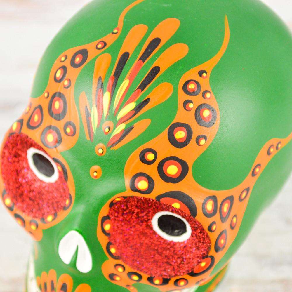 Skull Day of the Dead - Alebrije Huichol Mexican Folk art magiamexica.com