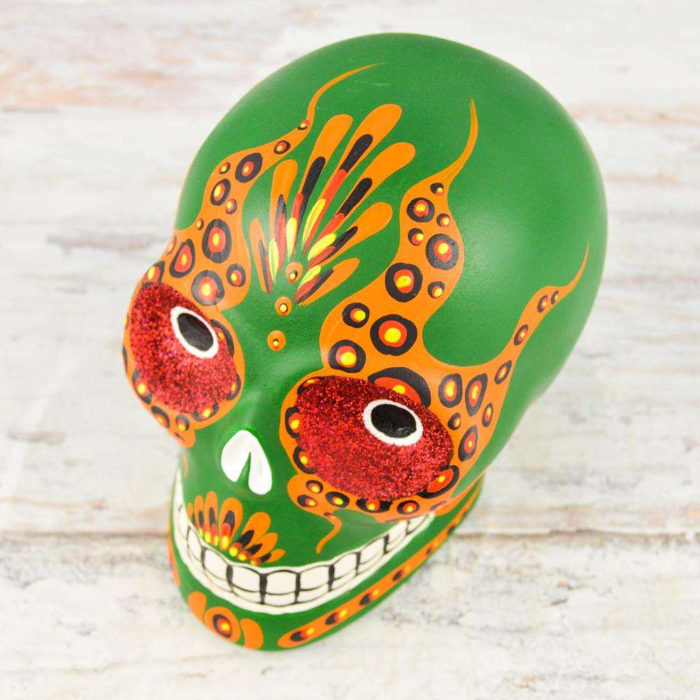 Skull Day of the Dead - Alebrije Huichol Mexican Folk art magiamexica.com