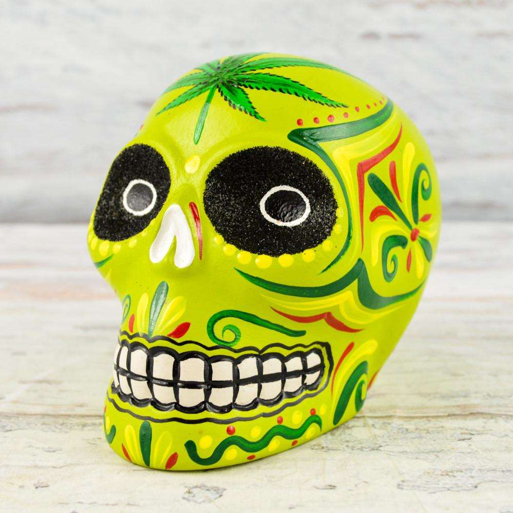 Skull Day of the Dead - Alebrije Huichol Mexican Folk art magiamexica.com