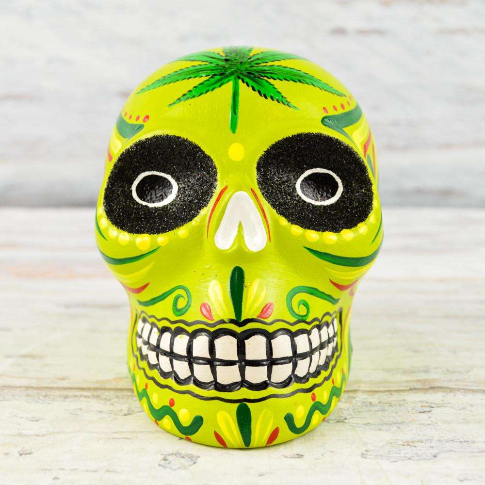 Skull Day of the Dead - Alebrije Huichol Mexican Folk art magiamexica.com