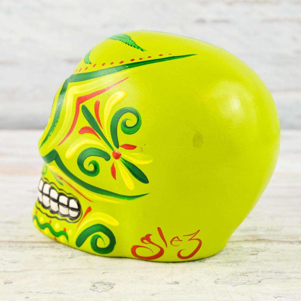 Skull Day of the Dead - Alebrije Huichol Mexican Folk art magiamexica.com