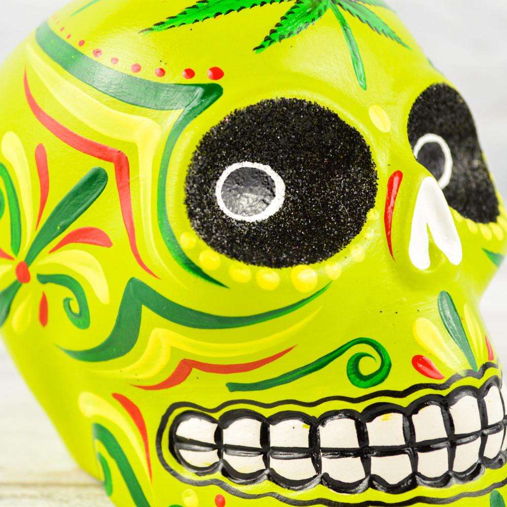 Skull Day of the Dead - Alebrije Huichol Mexican Folk art magiamexica.com