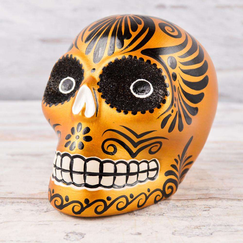 Skull Day of the Dead - Alebrije Huichol Mexican Folk art magiamexica.com