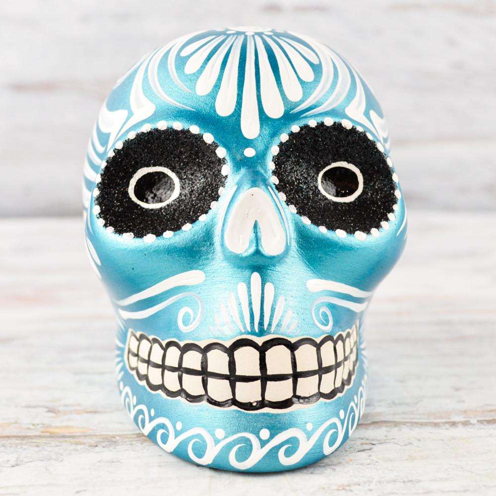 Skull Day of the Dead - Alebrije Huichol Mexican Folk art magiamexica.com