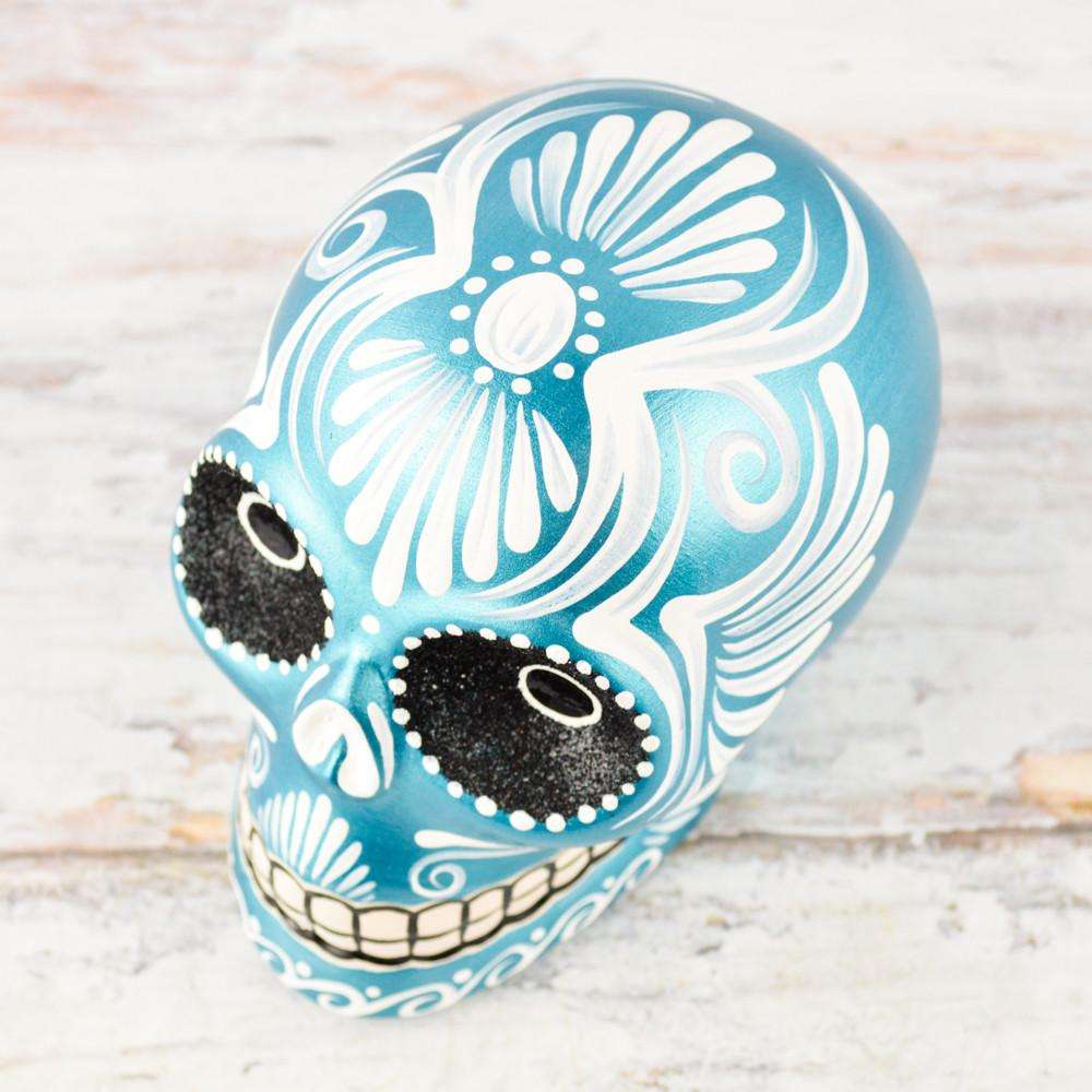 Skull Day of the Dead - Alebrije Huichol Mexican Folk art magiamexica.com