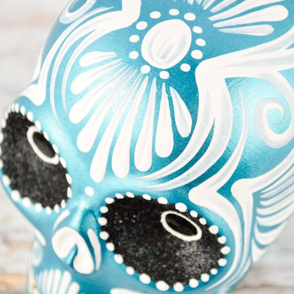 Skull Day of the Dead - Alebrije Huichol Mexican Folk art magiamexica.com