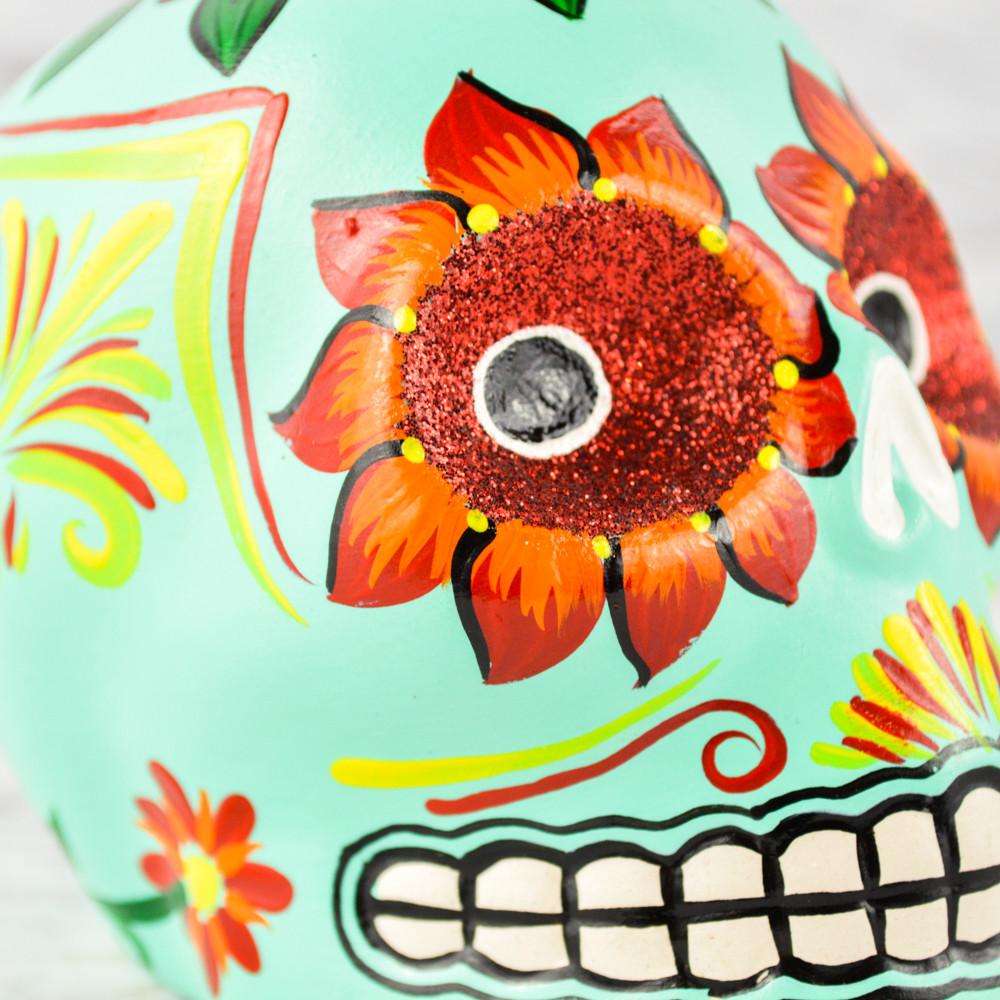 Skull Day of the Dead - Alebrije Huichol Mexican Folk art magiamexica.com