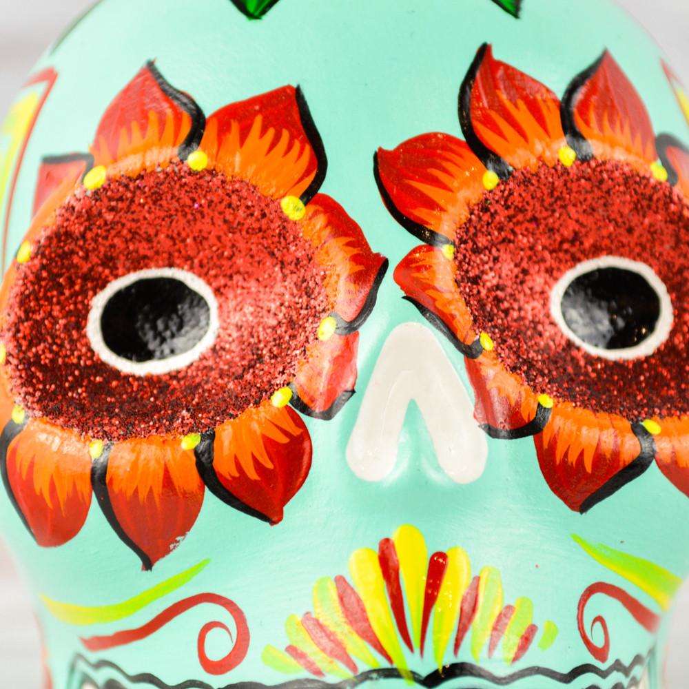 Skull Day of the Dead - Alebrije Huichol Mexican Folk art magiamexica.com