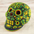 Skull Huichol Art - Alebrije Huichol Mexican Folk art magiamexica.com