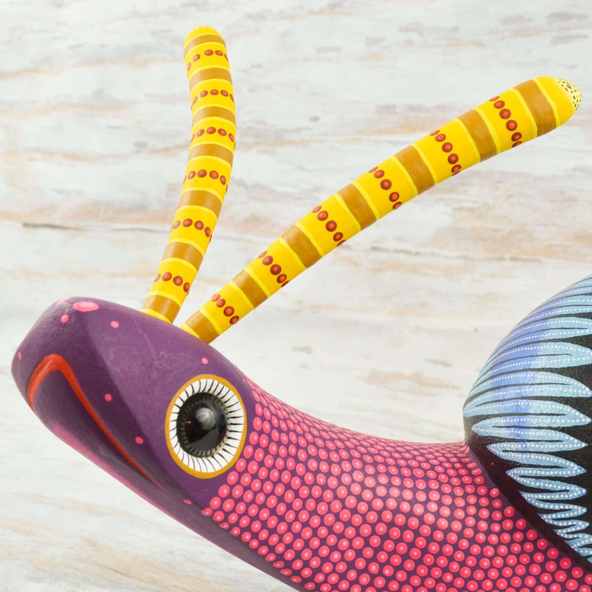 Snail Alebrije Oaxacan Wood Carving - Alebrije Huichol Mexican Folk art magiamexica.com