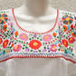 Embroidered Mexican Blouse | Tehua White - Magia Mexica