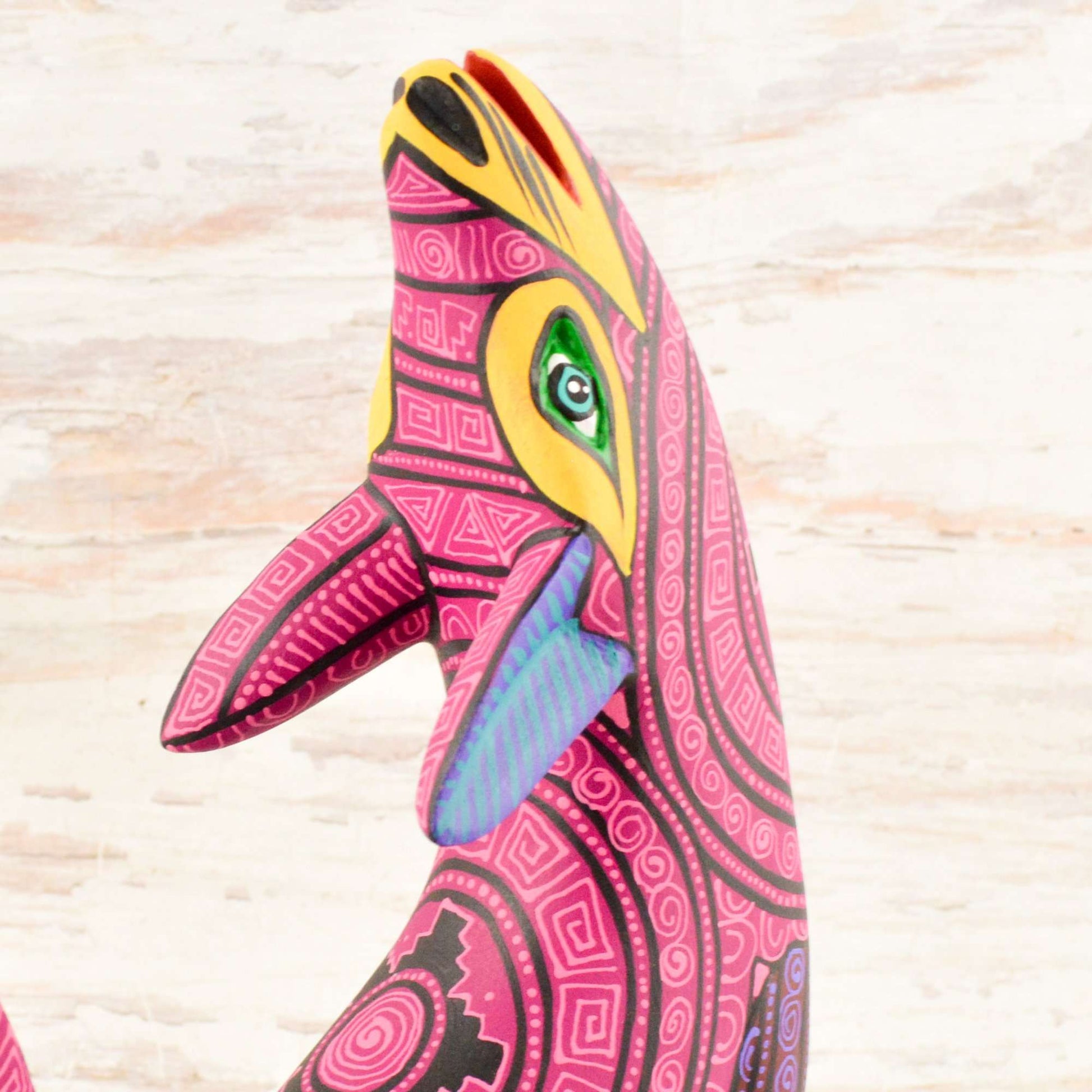 Wolf Alebrije Oaxacan Wood Carving - Alebrije Huichol Mexican Folk art magiamexica.com