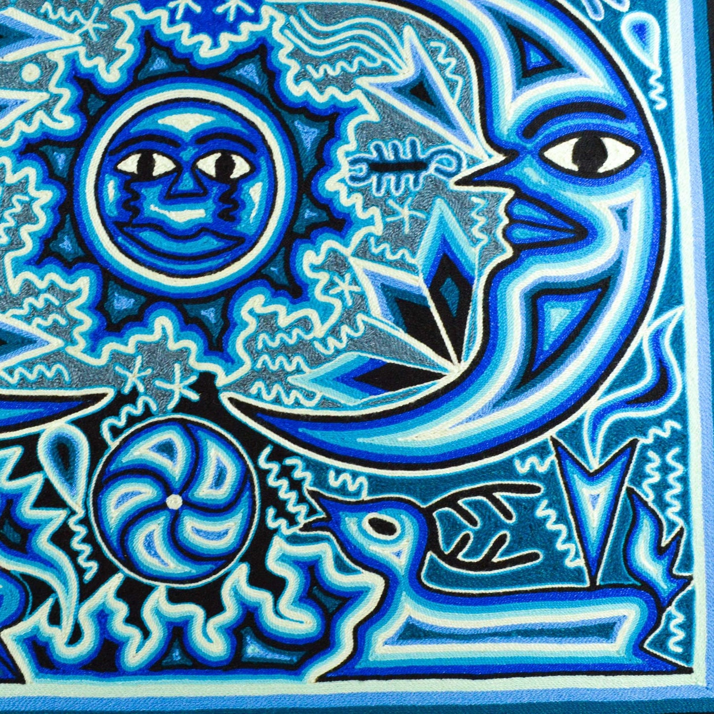 Yarn Painting Huichol Art 23" - Alebrije Huichol Mexican Folk art magiamexica.com