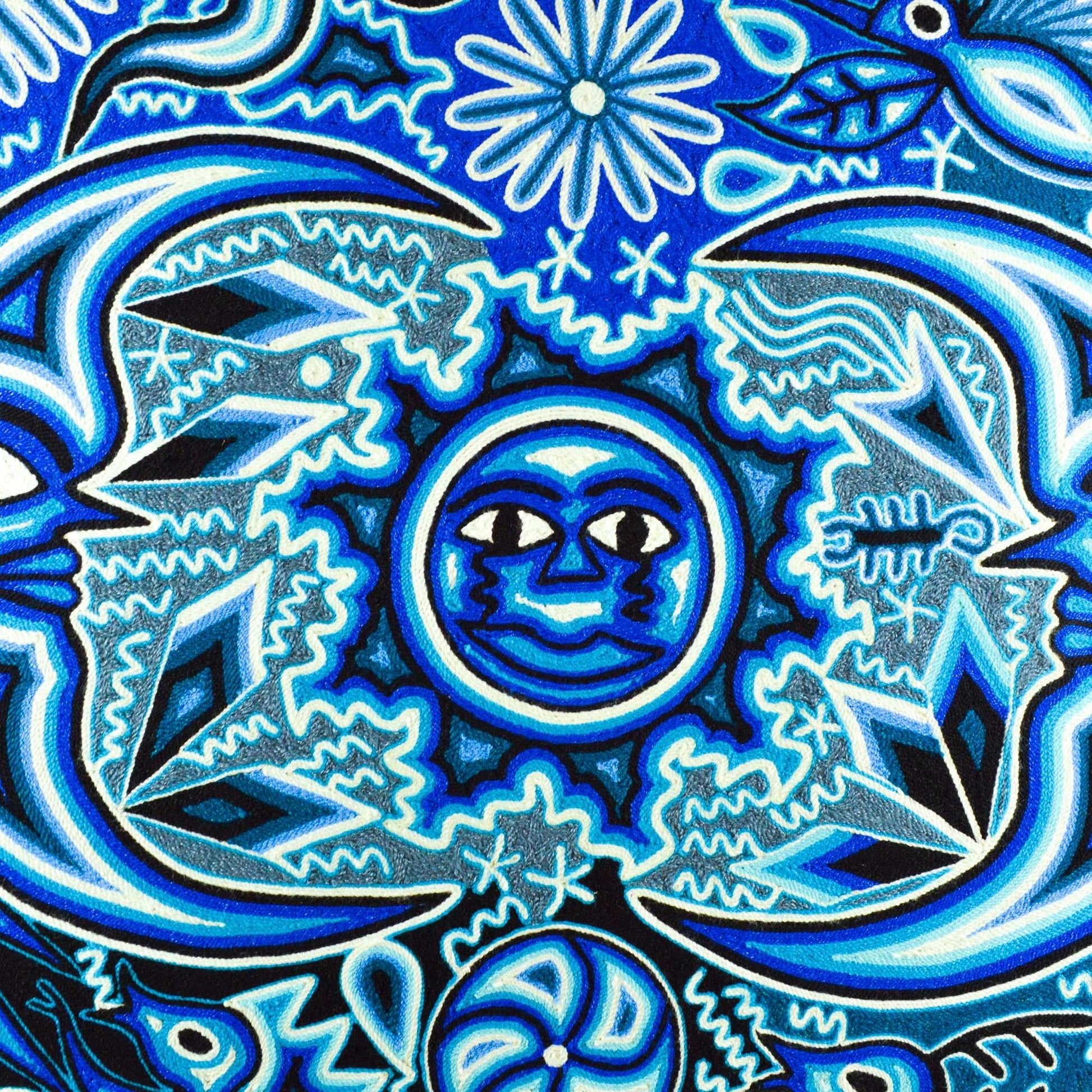 Yarn Painting Huichol Art 23" - Alebrije Huichol Mexican Folk art magiamexica.com